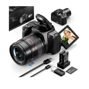 64MP 4K Bridge Camera with 12x Zoom, Macro, Autofocus & More