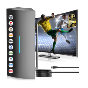 2024 Strongest Indoor HD TV Antenna with Amplifier & 4K Support